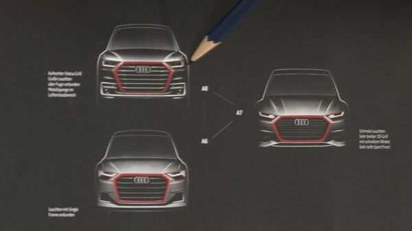 新一代奧迪A6/A7/A8設計草圖流出 Q4確定2019年上市