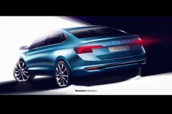 Skoda公布全新房車Slavia設計圖 預告11月底前亮相 13906