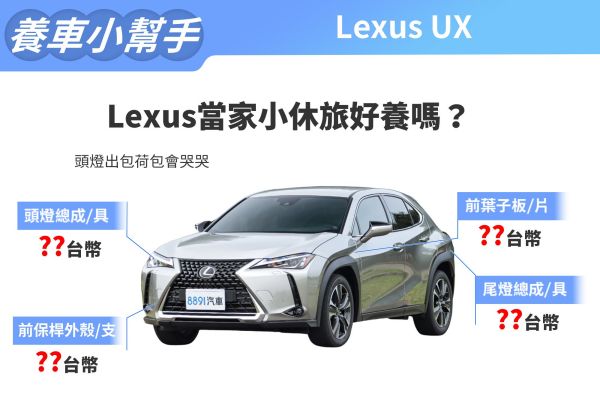 2022年式Lexus UX養車成本 有兩個地方要注意！ 14464