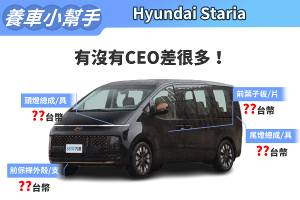 2023年式Hyundai Staria養車成本 有沒有CEO差很多！ 16171