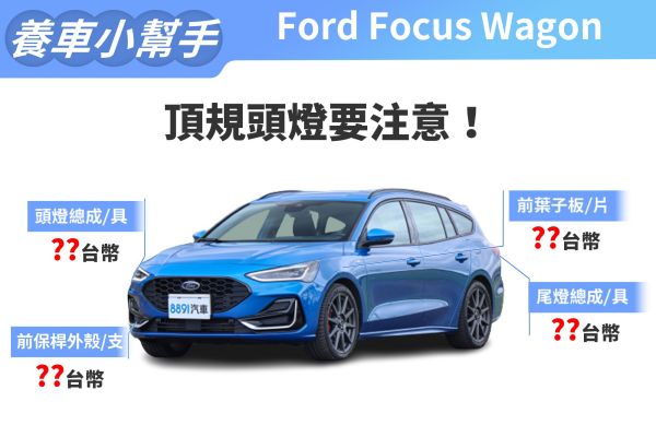 2023年式Ford Focus Wagon養車成本 很好養的國民旅行車？ 16515