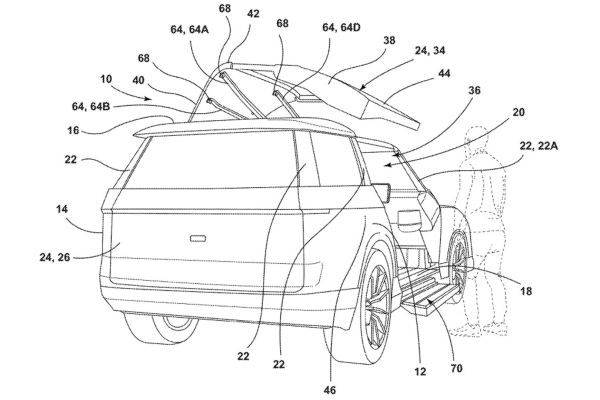 隨特斯拉Model X搭鷗翼式車門？福特全新SUV專利曝光 16762