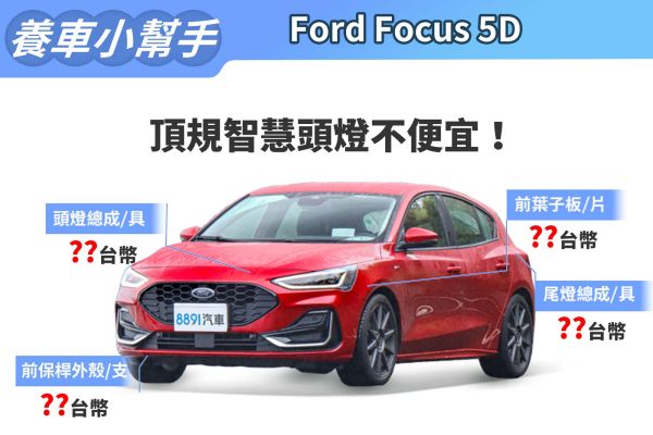 2023年式Ford Focus 5D養車成本 與德同規依然親民 16775