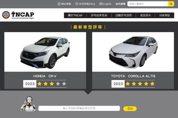 國產Altis五星、CR-V拿三星！TNCAP公布第二波車輛撞測成績